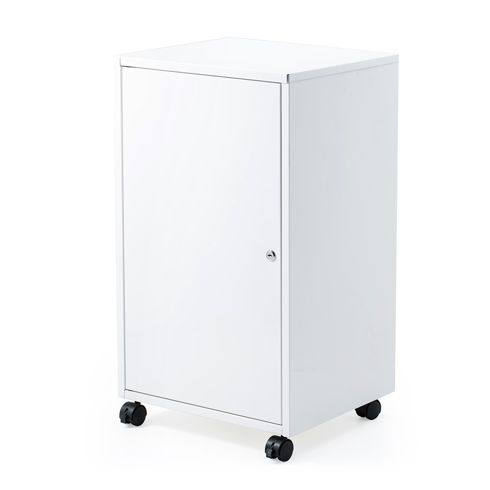 鍵付き2段セキュリティボックス｜A4書類やパソコンを保管、キャスター付きで移動も簡単