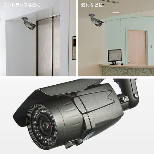 ダミーカメラ（屋外・防犯・セキュリティ・監視・効果・屋外・玄関・本格・リアル・ハウジング・ブラック） EEXSLWNIFD40NT 激安