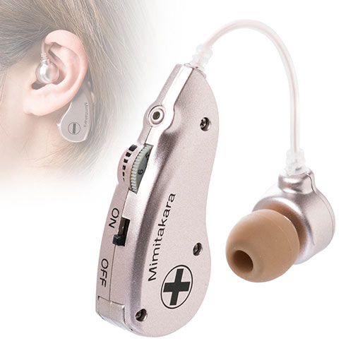 集音器（電池・耳かけ式・イヤホンタイプ・イヤーフック・小型・左右両 