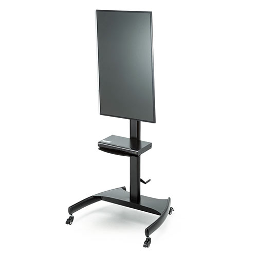 テレビスタンド 上下昇降 縦置き 回転 キャスター 32型から75型 激安通販のイーサプライ Eex Tvs012