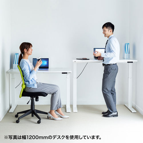 E電動昇降デスク スタンディングデスク メモリー機能 W1800 D700 ホワイト Erd Ew 通販ならイーサプライ