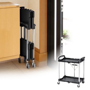 折りたたみツールワゴン｜2段・収納・おしゃれ