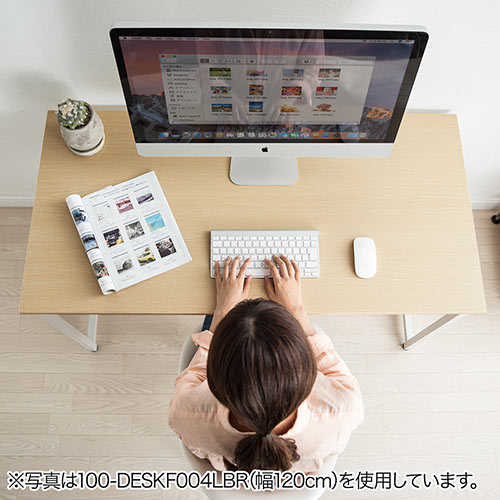 ワークデスク シンプル 平机 ゲーミングデスク ライトブラウン パソコンデスク 幅160cm 奥行60cm Ez1 Deskf006lbr 激安通販のイーサプライ