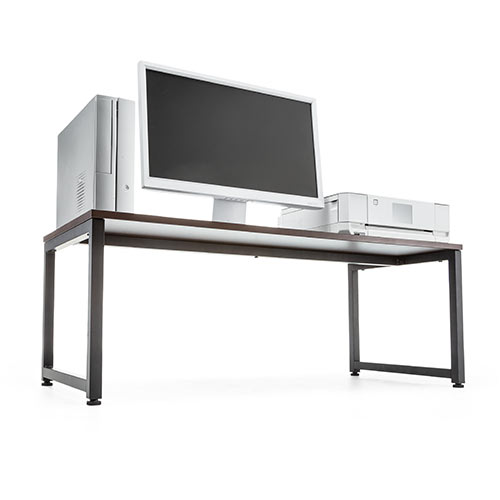 ローデスク（ローテーブル・ダークブラウン・幅100cm・奥行45cm・木目調天板） EZ1DESKL004BR 激安通販のイーサプライ
