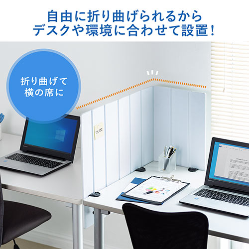フェルトパーティション デスクパネル デスクパーテーション クランプ取付 幅100cm ホワイト Ez1 Dpt005w 激安通販のイーサプライ