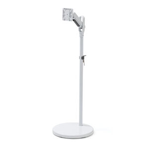 モニタースタンド（床置き・32インチ・キャスター付・ガス圧モニター・高さ調整・耐荷重10kg）