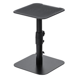 スピーカースタンド（台座式・卓上タイプ・金属製・高さ調整・角度調整対応・耐荷重10kg）