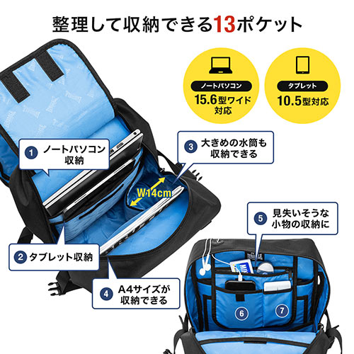 バックパック リュック メンズ 通学 通勤 旅行 ビジネス 収納 ロンズデール 23リットル ブラック Ez2 Bagld1bk 激安通販のイーサプライ