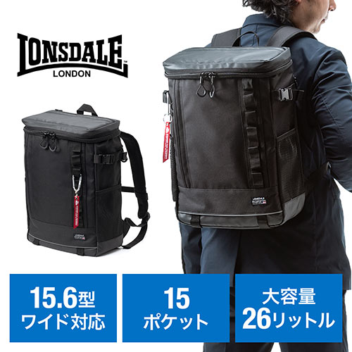 LONSDALE ロンズデール バックパックPOYNTON Anthracite