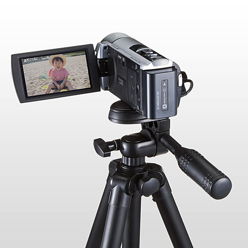 カメラ三脚 デジカメスタンド 4段伸縮 デジカメ 一眼レフ ビデオカメラ対応 Ez2 Cam021n 激安通販のイーサプライ