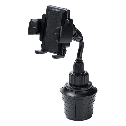 スマートフォン用車載ホルダー（ドリンクホルダー・カップホルダー・フレキシブルアーム・ホルダー調整・ワンタッチ取り外し・短いアーム）