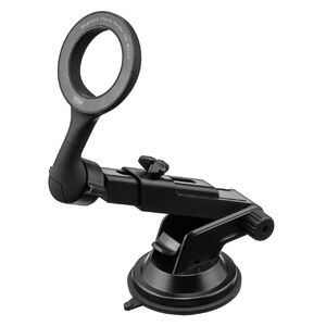 MagSafe対応車載ホルダー（スマホホルダー・車・吸盤取り付け・360度調整・片手操作・磁気吸着・iPhone15/14/13/12シリーズ対応・メタルリング付属）