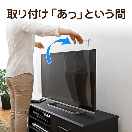 液晶テレビ保護パネル(42/43インチ対応・アクリル製)【代引き不可商品】 激安通販のイーサプライ