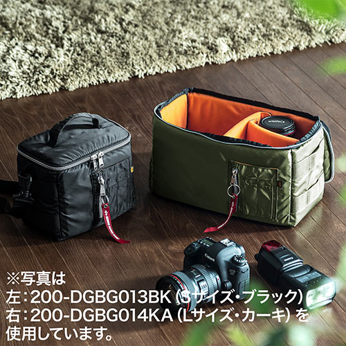 カメラバッグ インナー 一眼レフ ショルダーベルト ビデオカメラケース Sサイズ ブラック Ez2 Dgbg013bk 激安通販のイーサプライ