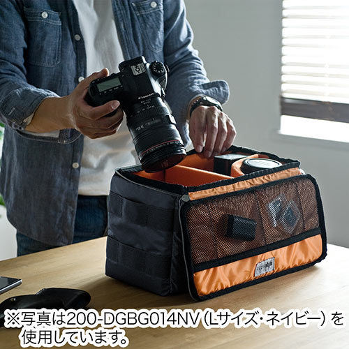 カメラバッグ インナー 一眼レフ ショルダーベルト ビデオカメラケース Sサイズ ブラック Ez2 Dgbg013bk 激安通販のイーサプライ