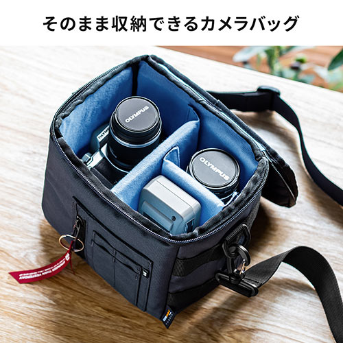デジタルカメラケース ショルダーバッグ カメラバック ミラーレスバッグ コーデュラナイロン 保管バッグ 収納バッグ ブラック Ez2 Dgbg0bk 激安通販のイーサプライ