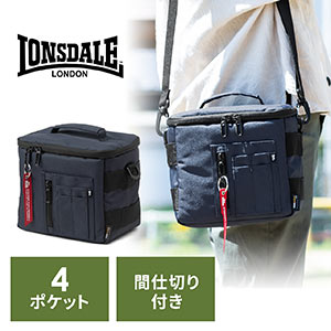 デジタルカメラケース(ショルダーバッグ・カメラバック・ミラーレスバッグ・コーデュラナイロン・保管バッグ・収納バッグ・ネイビー)