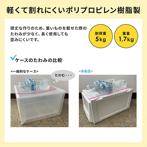 引き出し収納ケース メディアケース チェスト 収納ボックス 引き出し式 4段スタッキング Dvdトールケース用 ホワイト Ez2 Fcd069 激安通販のイーサプライ