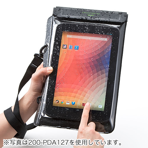 Ipad Mini Nexus7防水ケース お風呂対応 7インチ汎用 スタンド機能 ストラップ付 Ez2 Pda126 激安通販のイーサプライ Ipad Mini Nexus7防水ケース お風呂対応 7インチ汎用 スタンド機能 ストラップ付 Ez2 Pda126 激安通販のイーサプライ