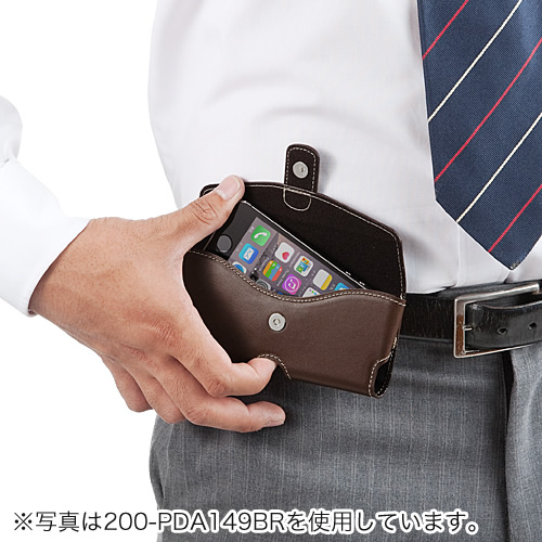 Iphone スマートフォンベルトケース Iphone 12 12 Pro 対応 本革 Lサイズ ブラック Ez2 Pda148bk 激安通販のイーサプライ