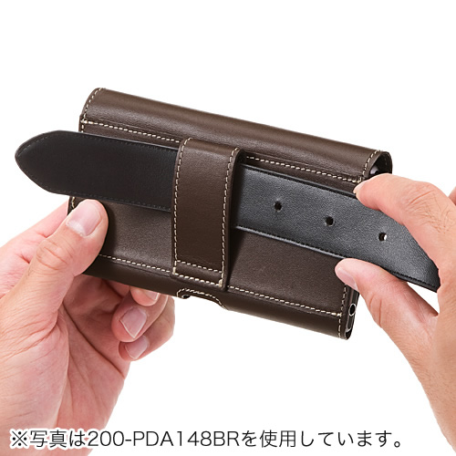 Iphone スマートフォンベルトケース Iphone 12 Mini対応 本革 Mサイズ ブラック Ez2 Pda149bk 激安通販のイーサプライ