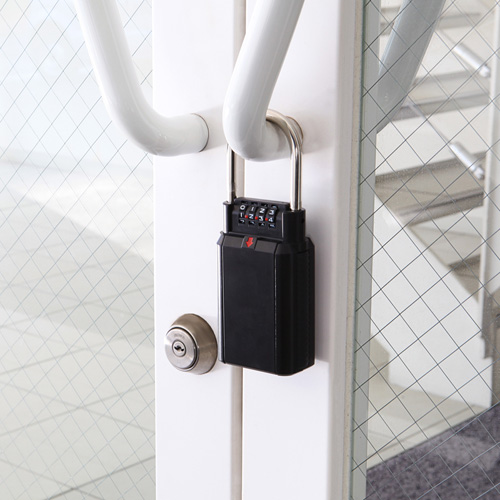 鍵収納box 南京錠 ダイヤル式 玄関 保管 受け渡し 大型サイズ Ez2 Sl027bk 激安通販のイーサプライ