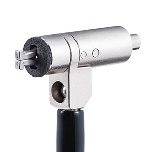 セキュリティワイヤー（Nanoロック・nanoスロット・NanoSaver・セキュリティスロット・盗難防止・シリンダ錠・ワイヤー長2m・マスターキー対応） 