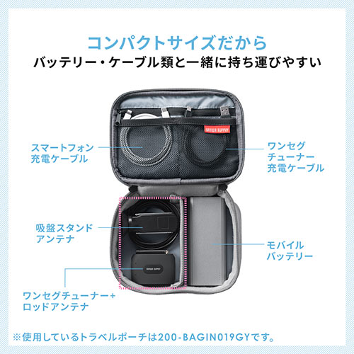 ワンセグチューナー Iphone Ipad アンドロイド ワンセグテレビ ワイヤレス 無線 アンテナ付属 Ez4 1sg007 激安通販のイーサプライ
