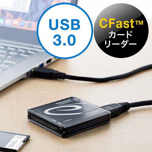 CFastカードリーダー(CFast2.0・コンパクト・DeLOCK 91686)