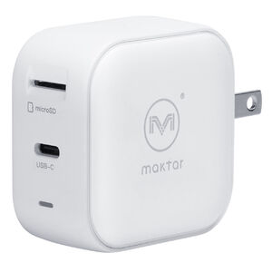 コンセント＆Type-C・Android対応・ホワイト