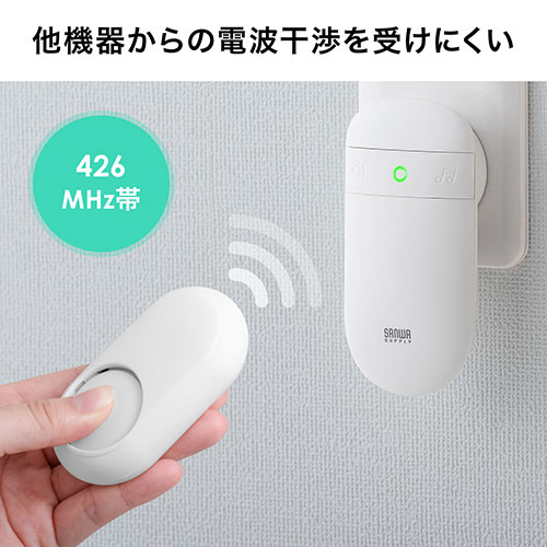 ワイヤレスチャイム（玄関・介護・送信機単体・増設用・最大50m・電池不要・工事不要・呼び出しベル） EZ4BEL001TX 激安通販の