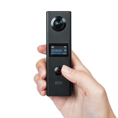 360度カメラ 全天球 Iphone Android 3d Vr 動画 静止画 広角魚眼レンズ 専用アプリ Wi Fi Ez4 Cam063 激安通販のイーサプライ