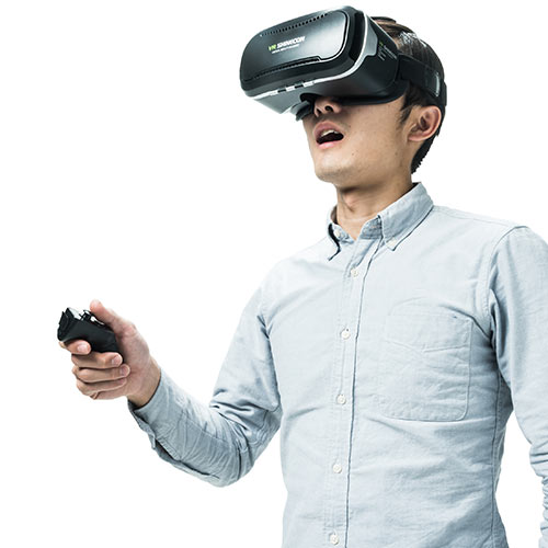 3d Vrゴーグル コントローラー付き Iphone Android対応 Vr Shinecon Vrゴーグル スマートフォン Bluetoothコントローラー Ez4 Medivr2set 激安通販のイーサプライ