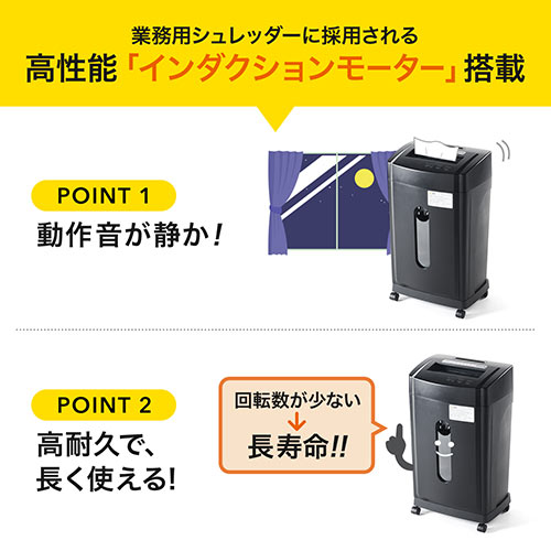 シュレッダー 業務用 電動 マイクロクロスカット 静音 オフィス Dvd Cd カード ホッチキス対応 Ez4 Psd028 激安通販のイーサプライ