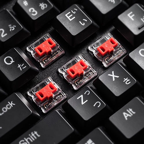 ゲーミングキーボード メカニカル式 赤軸 コンパクト 軽い バックライト ロープロファイル Ez4 Skb057r 激安通販のイーサプライ