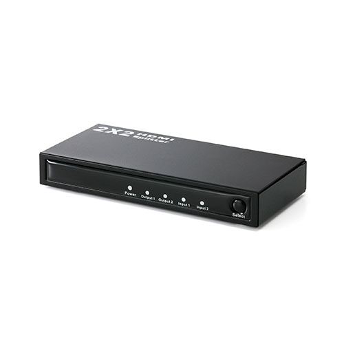 HDMIセレクター(HDMI切替分配器・2入力×2出力)