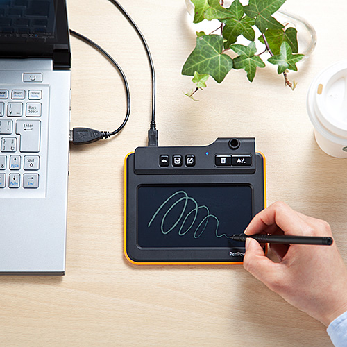 電子メモパッド 保存 Usb接続 Evernote Onenote連携対応 薄型 デジタルメモ Ez4 Tbl002 激安通販のイーサプライ