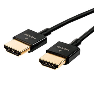 HDMIケーブル（スリム・ケーブル直径約2.8mm・Ver1.4規格認証品