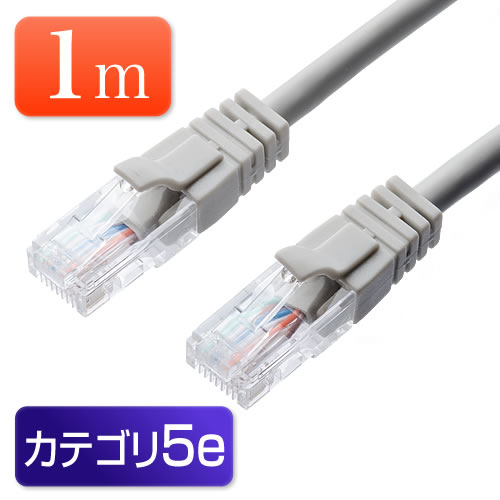 LANケーブル 1m （ブルー・1000BASE-T・より線） EZ5-LAN001BL | 激安