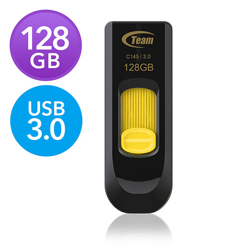 USBメモリ(USB3.0・128GB・コネクタスライド式)