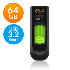 USBメモリ(USB3.2・64GB・コネクタスライド式)