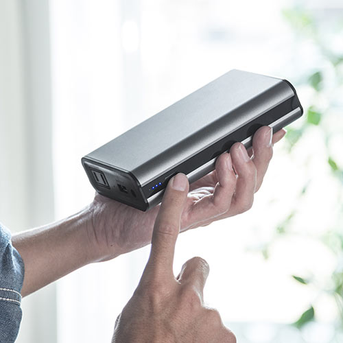モバイルバッテリー Ac出力対応 コンセントバッテリー 大容量 65w ノートパソコン Usb充電 41 27wh 機内持込可 Pse適合品 Ez7 Btl025n 激安通販のイーサプライ