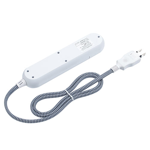 電源タップ Usb充電 最大3 9a おしゃれコード採用 ファブリック こたつコード使用 1m ダークブルー Ez7 Tap041dblの販売商品 激安通販のイーサプライ