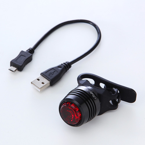 自転車ライト Led Usb充電 リア用 防水加工 ワイド照射 15ルーメン ブラック Ez8 By003bk 激安通販のイーサプライ
