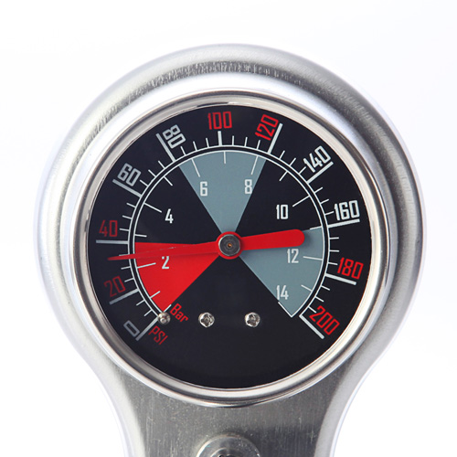 自転車空気入れ 米式 仏式バルブ専用 圧力計付き スチールボディ Ez8 Bypum1 激安通販のイーサプライ