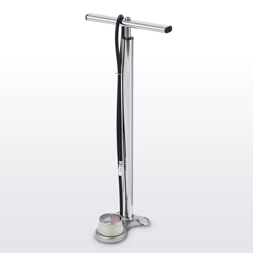 自転車空気入れ 米式 仏式バルブ専用 圧力計付き スチールボディ Ez8 Bypum1 激安通販のイーサプライ