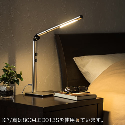 Ledデスクライト 充電式 コードレス 電球色 昼白色 無段階調光 ブラック Ez8 Led013bk 激安通販のイーサプライ
