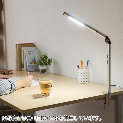Ledデスクライト 充電式 コードレス 電球色 昼白色 無段階調光 シルバー 激安通販のイーサプライ