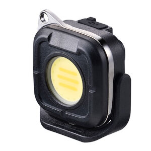 LEDライト（充電式・懐中電灯・コンパクト・COBライト・500ルーメン・作業・アウトドア・最大15時間・マグネット・フック設置対応・防水IPX5） LED085BK