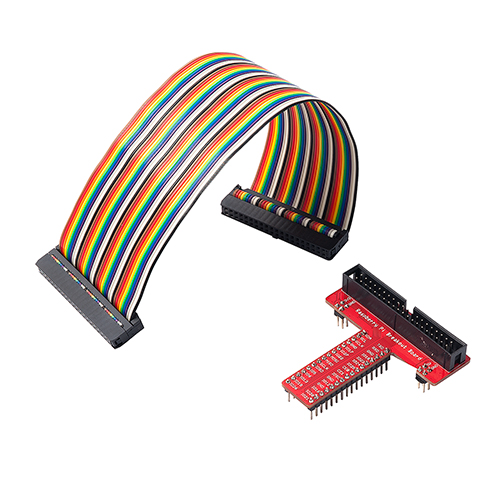 Raspberry Pi用ブレッドボード接続T型基板キット(Pi 3 Model B/Pi 2 Model B/Pi Model B+対応・GPIO拡張キット・ケーブル付)